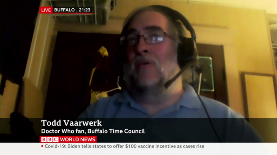 Todd Vaarwerk, representing Buffalo Time Council on BBC World News